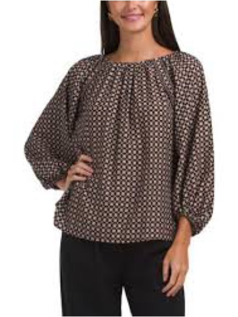 MISA Los Angeles MISA Los Angeles Elegant Printed Blouse